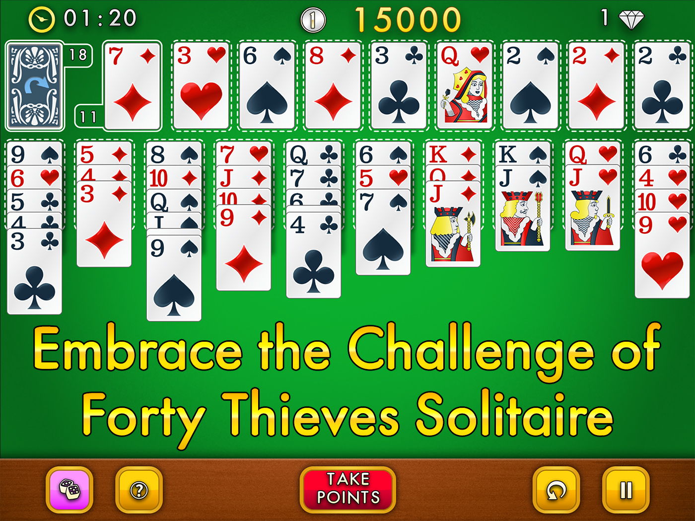Dig solitaire forty thieves